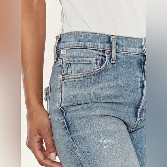 Citizens of Humanity Demy in Stargazer Cropped Flare Stretch Jeans Size 30 - Picture 5 of 16